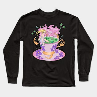 Kawaii Anime Girl Magic Tea Long Sleeve T-Shirt